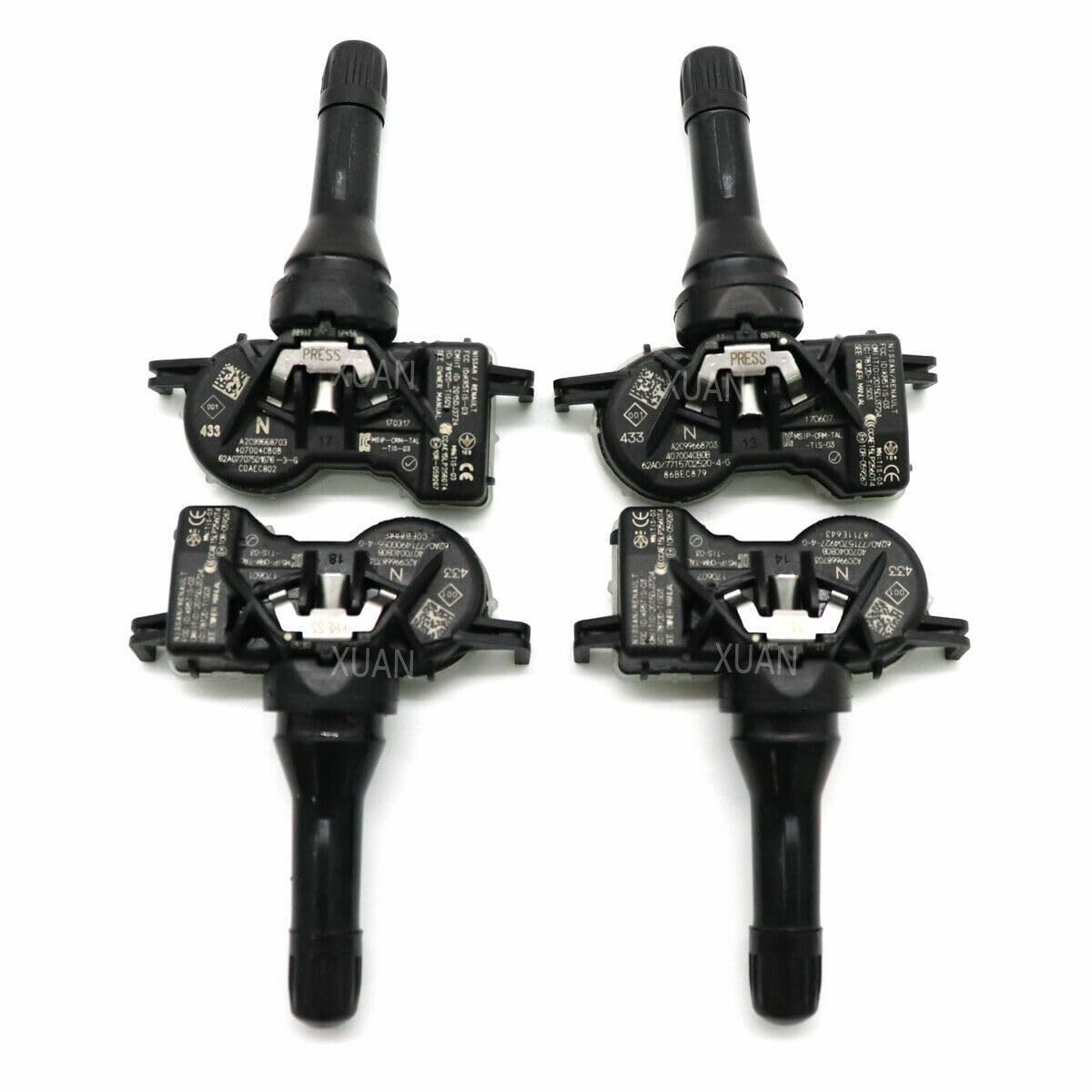 ya 4 8.8 4-Piece tire Pressure Sensor 40700-4CB0A Suitable for Nissan Altima Rogue 40700-4CB0B