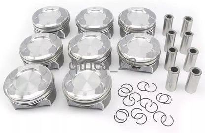 ya 4 8.24 baidi 8-piece engine piston set W166 W221 W222 for Mercedes-benz ¦µ24mm ¦µ92.9mm 4.6L 4.7L