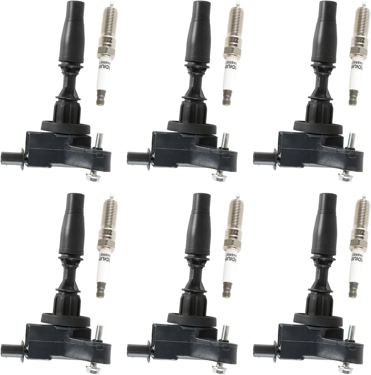 ya 9 10.24 6x Ignition Coils & Iridium Spark Plugs For 2016-2020 for Cadillac ATS CT6 CTS XT5