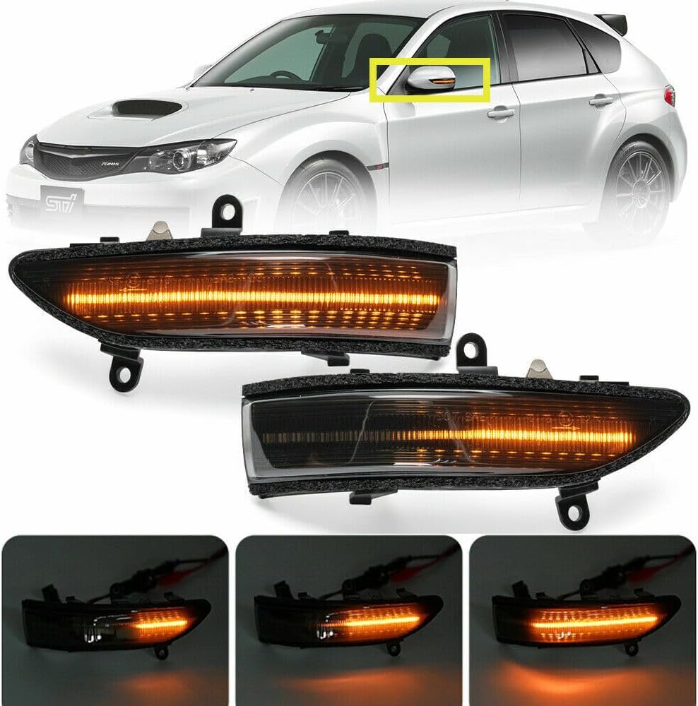 ya 7 8.24 baidi 2 Dynamic LED Side Mirror Turn Signal Lights for Subaru for Impreza for Forester Tribeca