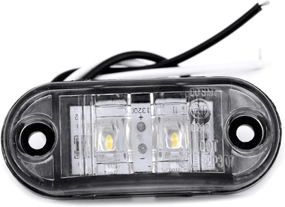 ya 13 9.15 baidi LED 2pcs White Side Marker Lights Super Clearance Car Truck Trailer Tail Set