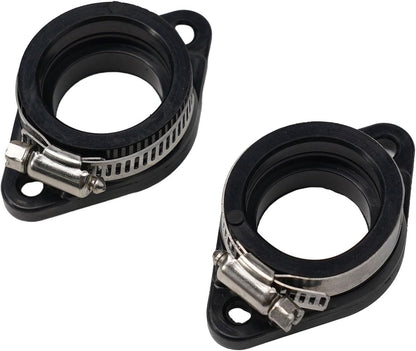 ya 23 10.7 baidi for MANifold Boot 2x ATV Adapter Black Carb Carburetor Flange For Intake