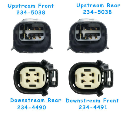 ya 12 10.8 baidi Pack Oxygen Sensor 1&2 for 2011 2012 2013 2014 for Ford Edge 3.5L 3.7L Front and Rear