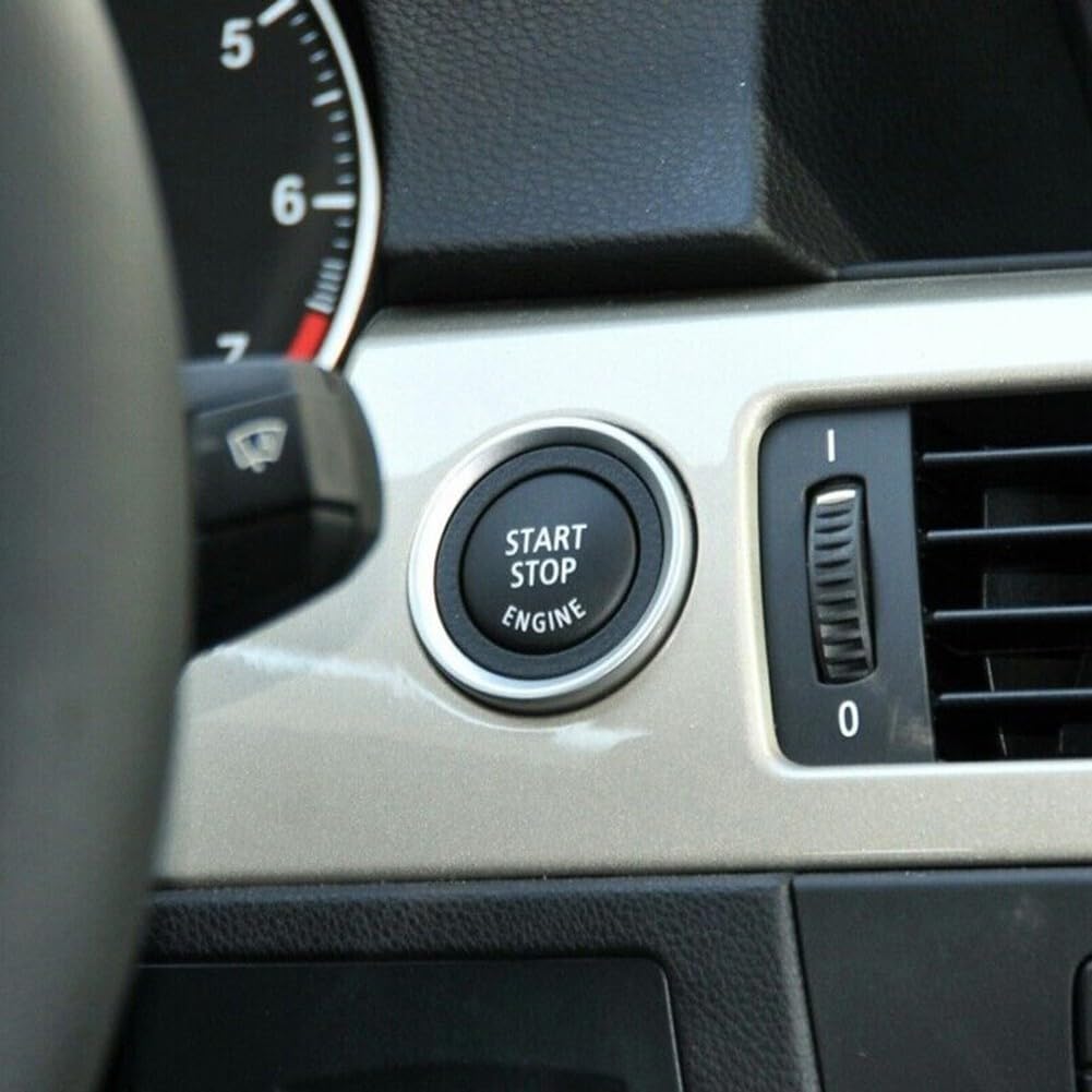 ya 23 10.7 baidi 1* Start Stop Engine Button Switch Cover for for BMW E70 E71 E84 E83 Black New Parts