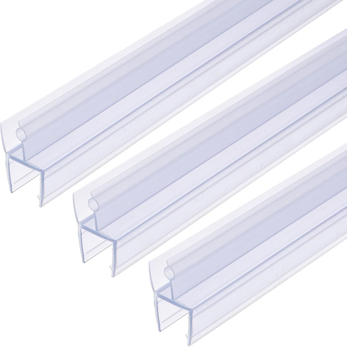 ya 26 10.21 baidi Shower Door Bottom Seal with Drip Rail for 1/2 Glass 47 Long, Clear