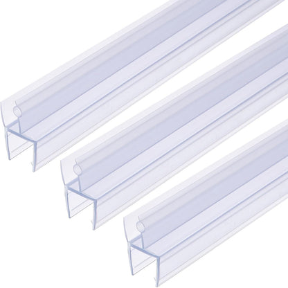 ya 26 10.21 baidi Shower Door Bottom Seal with Drip Rail for 1/2 Glass 47 Long, Clear
