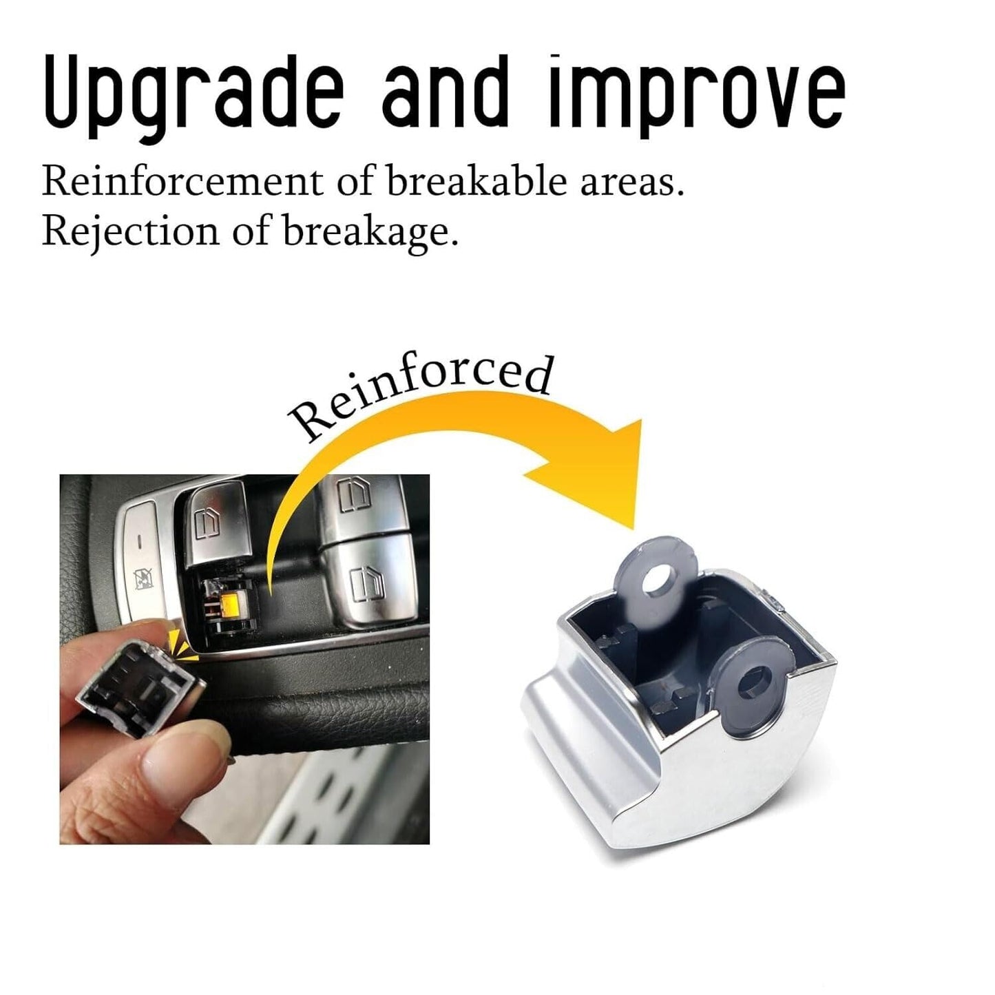 ya 8 8.24 baidi Window Switch Button Cover for Mercedes GLC-Class GLC43 GLC300 GLC250 GLC63