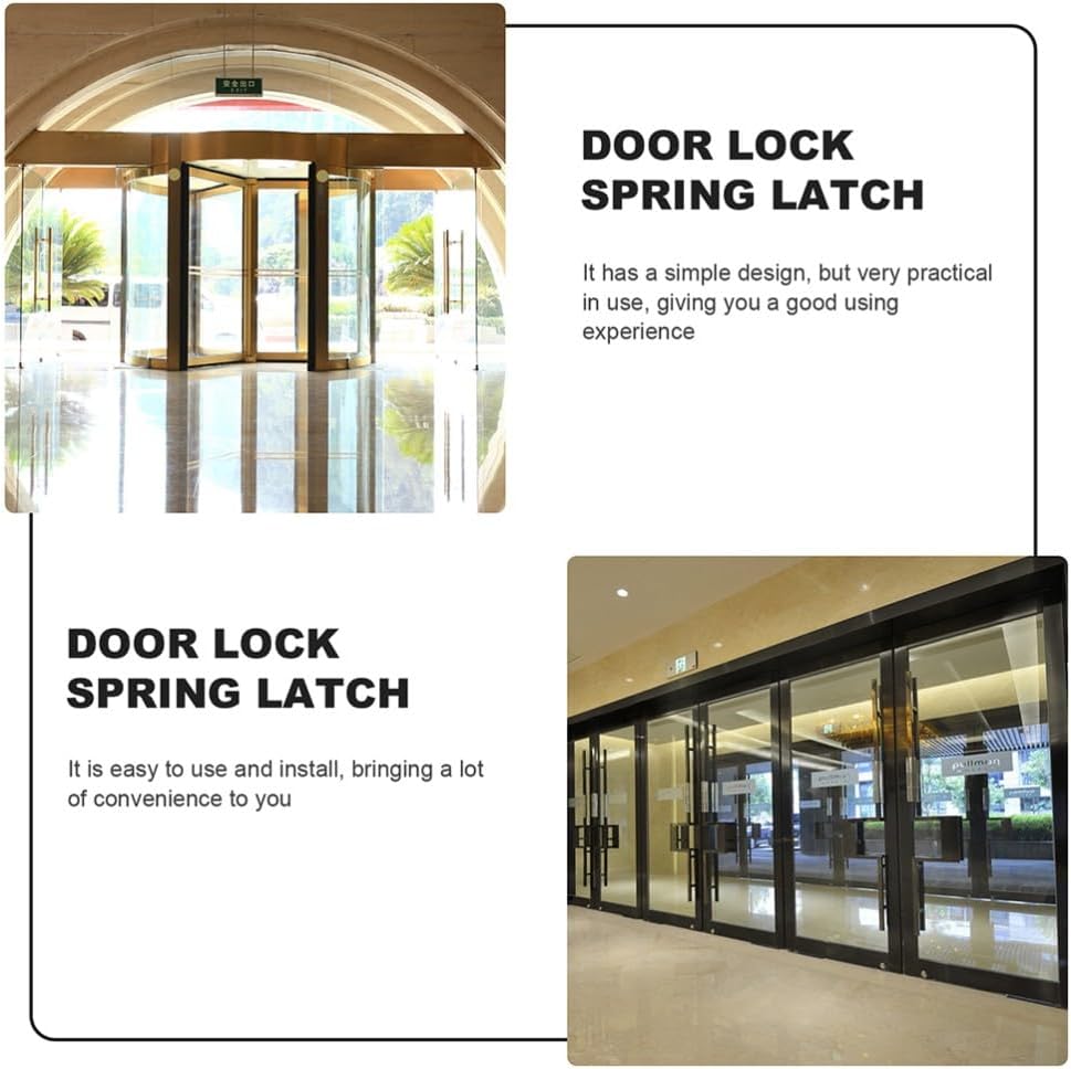 ya 26 10.21 baidi 2 Sets Fire Door Latch Safety Security Lock Stainless Steel Slide Bolt