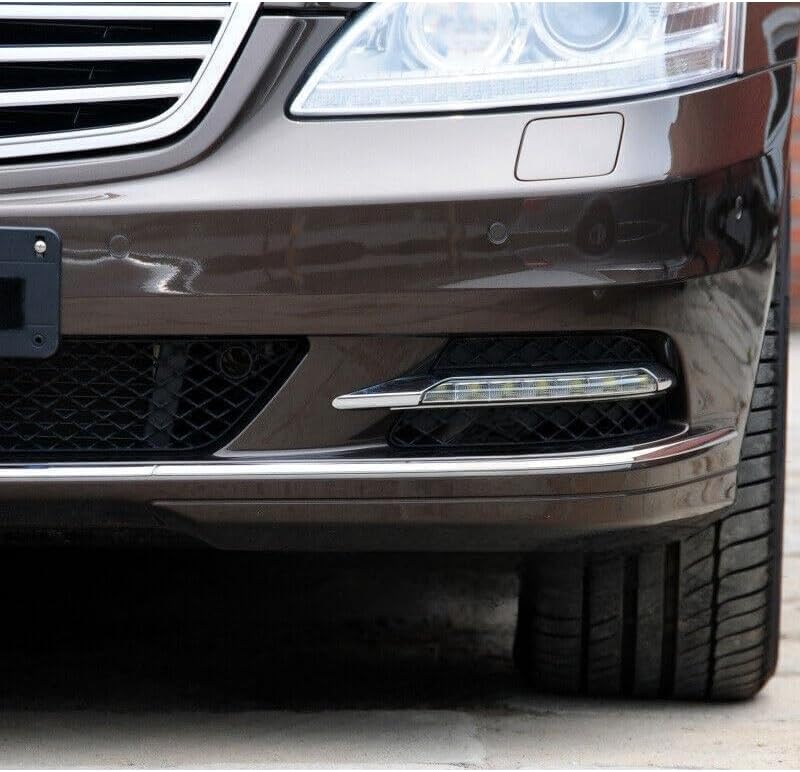 ya 4 8.14 Front bumper left fog light mesh grille fits Mercedes W221 S350 S550
