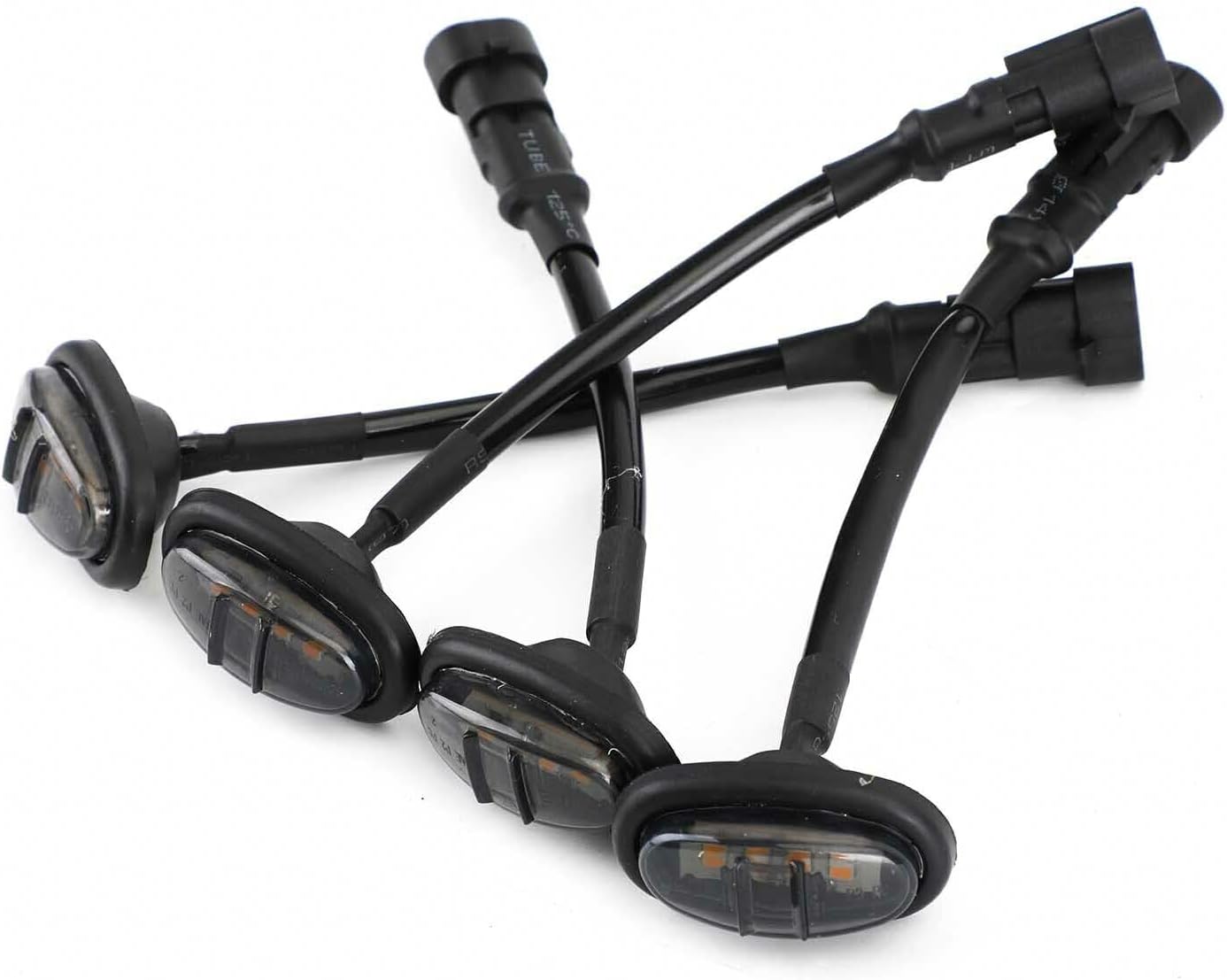 ya 3 8.24 baidi 4Pcs for Bapmic Black Wheel Fender Signal Led Light for ford F-150 Raptor 17-19 CE