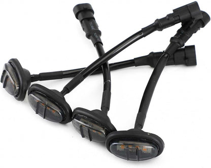 ya 3 8.24 baidi 4Pcs for Bapmic Black Wheel Fender Signal Led Light for ford F-150 Raptor 17-19 CE