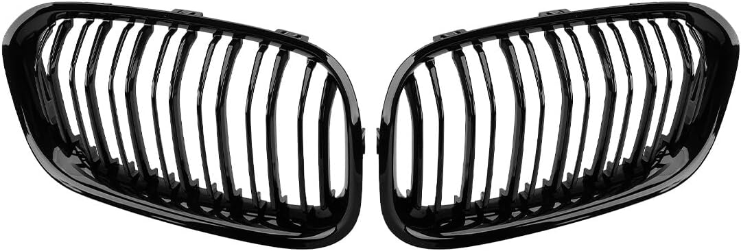 ya 2 8.15 Gloss Black Kidney Grille Grill Dual Line Fit for BMW 1 Series F20 F21 2015-2020