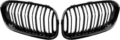 ya 2 8.15 Gloss Black Kidney Grille Grill Dual Line Fit for BMW 1 Series F20 F21 2015-2020