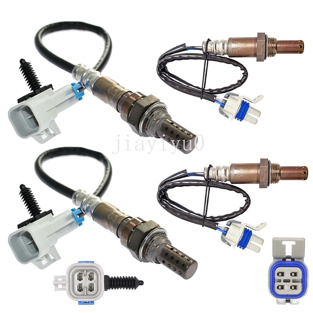 ya 4 8.8 for 2008-2012 for Chevrolet Malibu V6 3.6L 4pcs Oxygen O2 Sensor 1&2 Upper+Undder