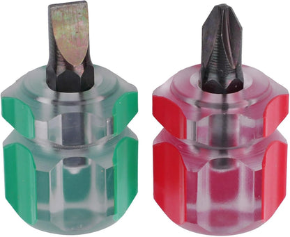 ya 26 10.21 baidi 2pcs Small Flat Head/Cross-Head Screw Driver Screwdriver Repair Tools