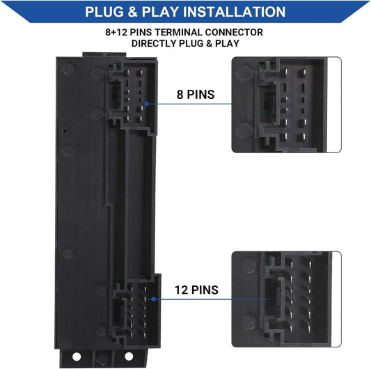 ya 5 8.10 for 2000-2002 for Chevrolet for GMC Left Driver Side Master Power Window Switch Control