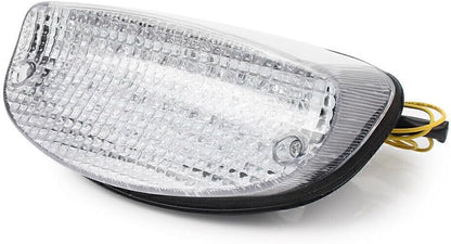 ya 10 9.16 zhengce Clear LED Tail Light Brake Light w/Amber Turn Signal for Suzuki GSX650F GS5