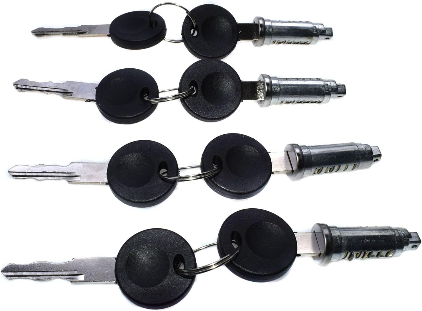 ya 2 8.15 4 Sets of Door Lock Cylinder Barrels and Keys for VW Transporter T4 Eurovan