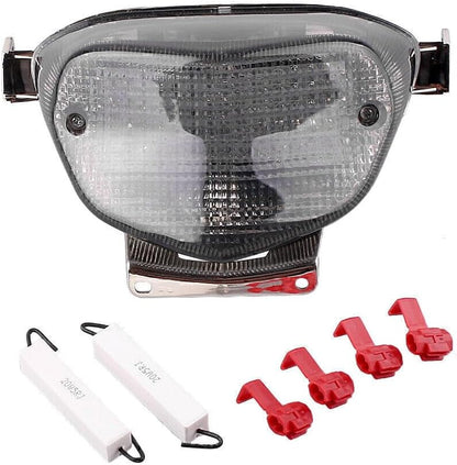 ya 4 8.8.2 LED Tail Lamp Turn Siganals Lamp Smoke Fit for Suzuki GSXR600 GSXR1000 2001-2003