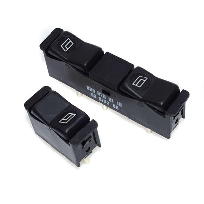 ya 5 8.10 2-Pack Power Window Switch Set for Mercedes-Benz 190E 190D 0008208410 0008208110