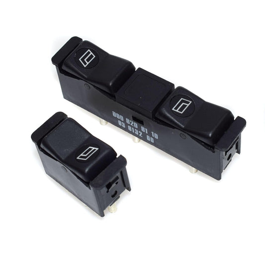 ya 5 8.10 2-Pack Power Window Switch Set for Mercedes-Benz 190E 190D 0008208410 0008208110