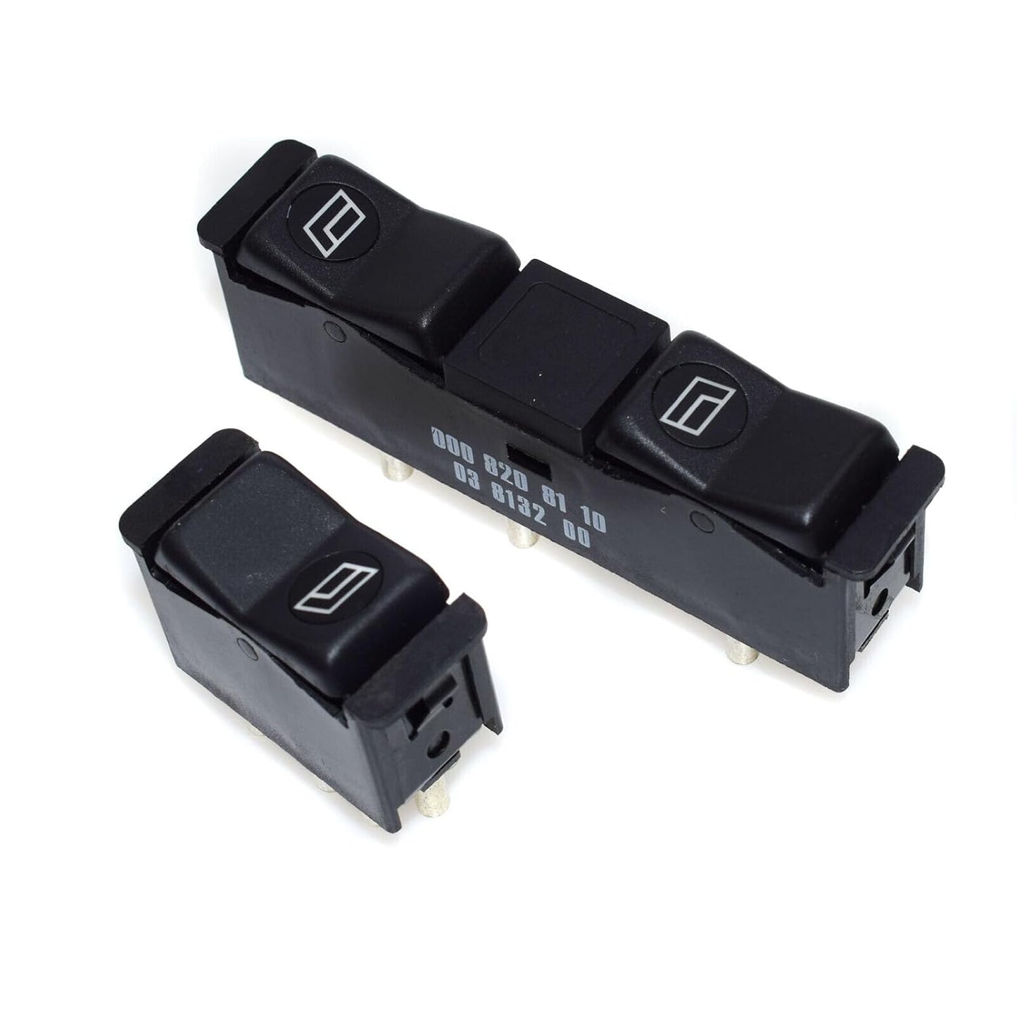 ya 8 8.24 baidi 2-Pack Power Window Switch Set for Mercedes-Benz 190E 190D 0008208410 0008208110