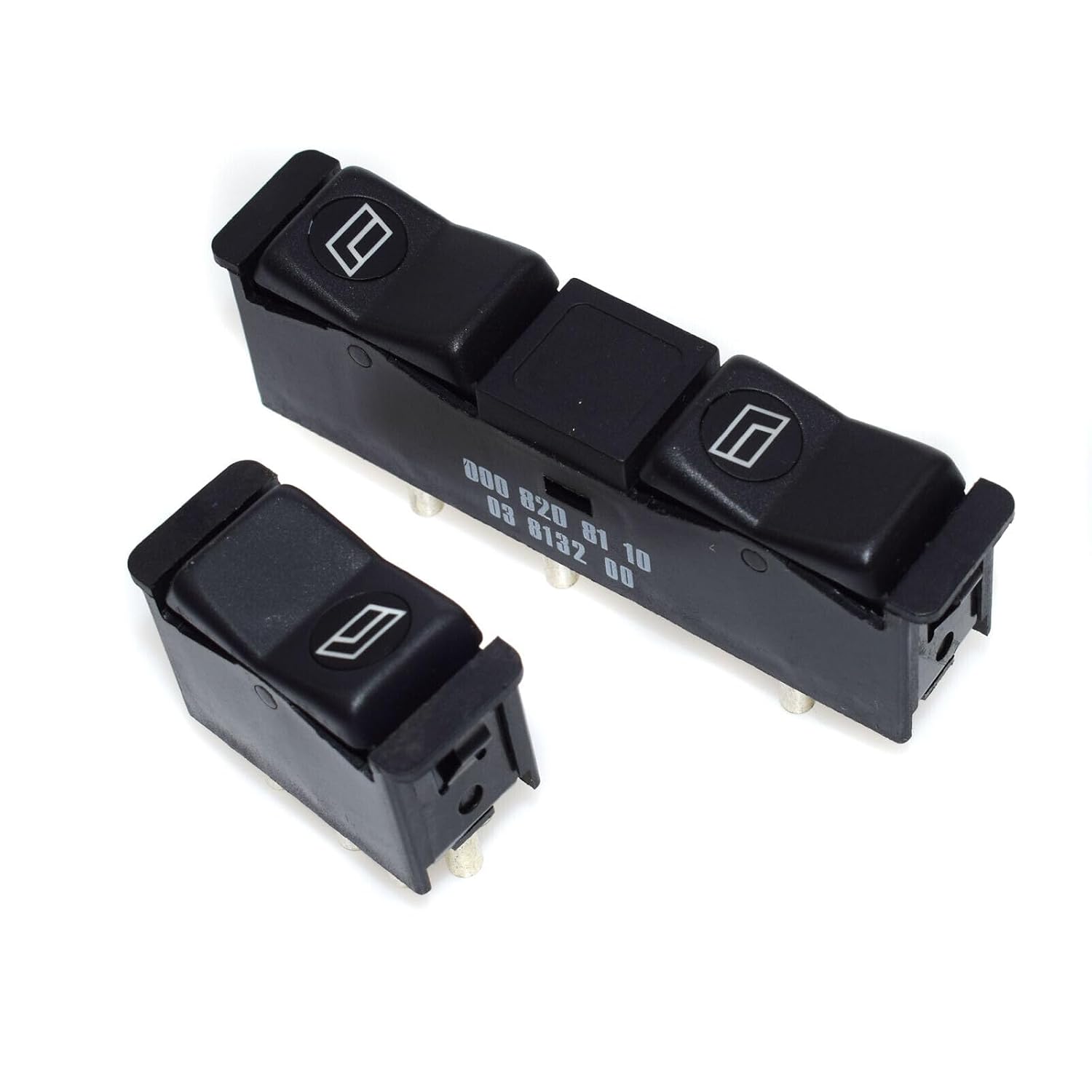 ya 8 8.24 baidi 2-Pack Power Window Switch Set for Mercedes-Benz 190E 190D 0008208410 0008208110
