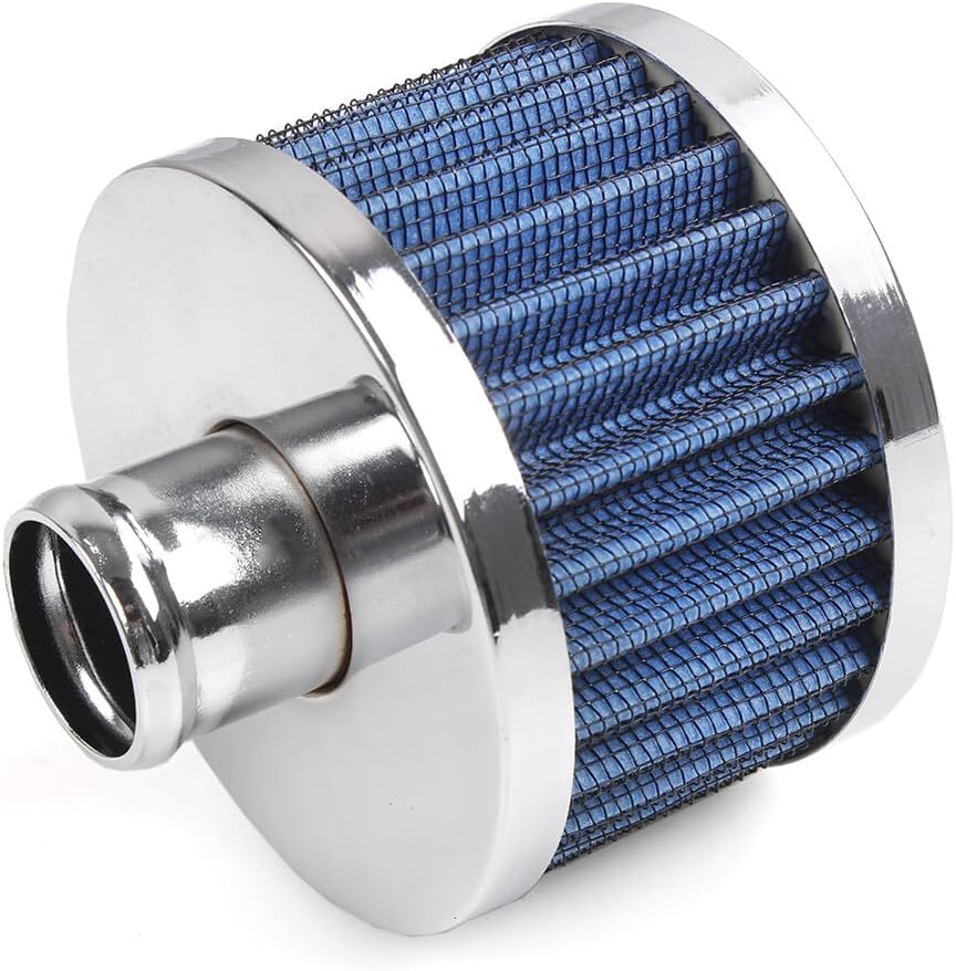 ya 13 9.15 baidi Blue Extra Flow 1 to 1-1/4 Push In Valve Cover Baffle Breather Vent Filter Kit