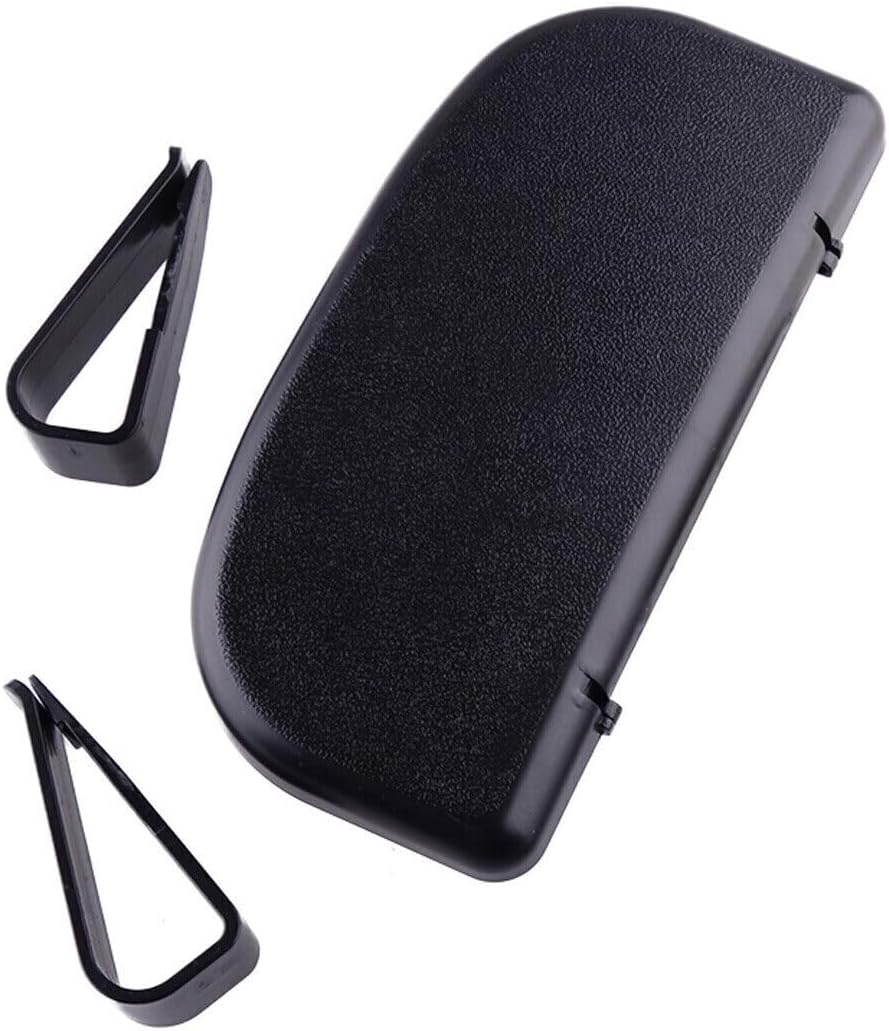 ya 6 8.14 Black car sun visor snap-on clip-on glasses case holder box accessories @