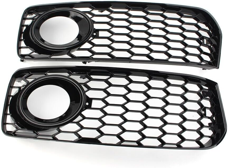 ya 2 8.15 Honeycomb front bumper fog light grille cover for Audi A5 S5 B8 RS5 08-12