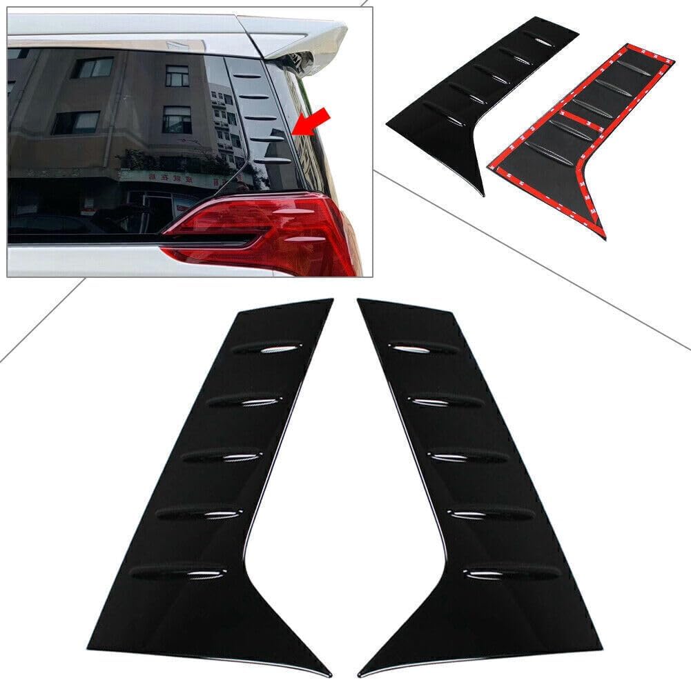 ya 4 8.14 Fit for Toyota Alphard 2016 2017 2018 2019 C-Pillar Molding Cover Trims Grossy Black