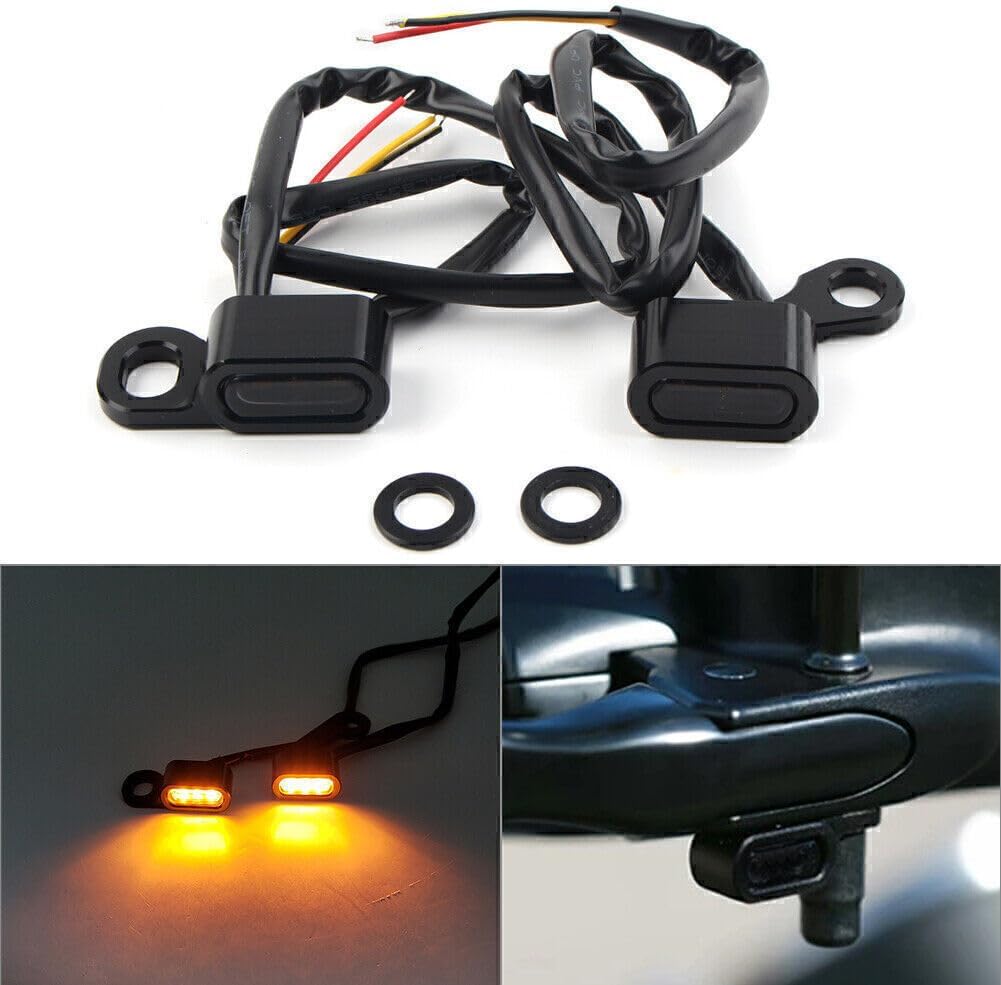 ya 2 8.15 Front Turn Signal Light for Mini Light for Harley Dyna models 1999-2017 Sportsters