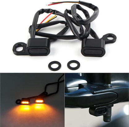ya 2 8.15 Front Turn Signal Light for Mini Light for Harley Dyna models 1999-2017 Sportsters