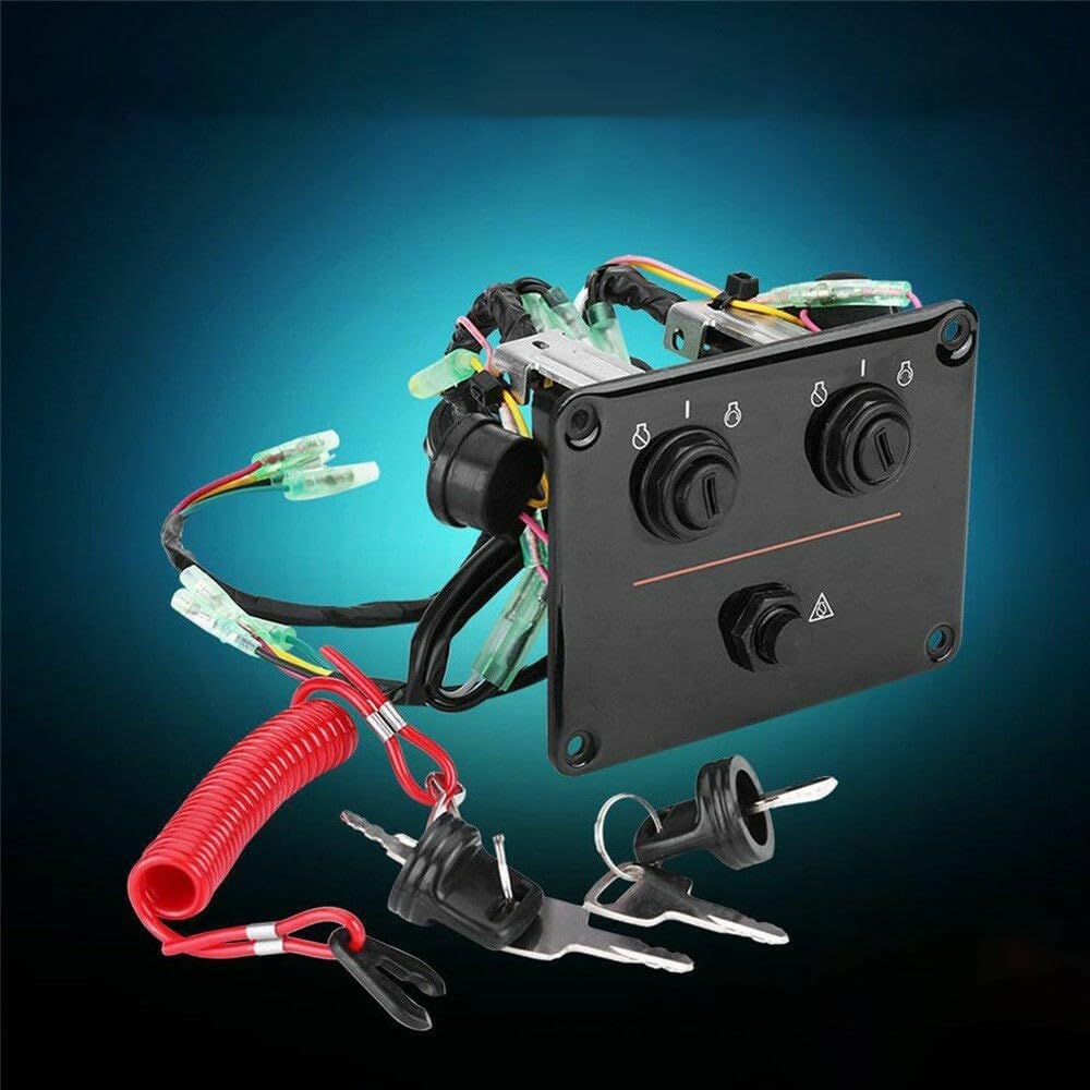 ya 2 8.15 Dual Keys Outboard Key Switch Panel for Yamaha Outboard Assembly6K1-82570-13-00