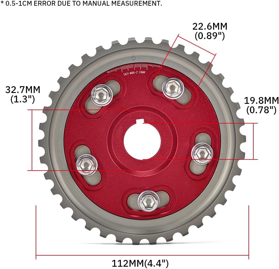 ya 12 10.8 baidi Adjustable Cam Gear for Honda D-Series Engines D15B7 D16A6 D16Z6 D15 D16 SOHC