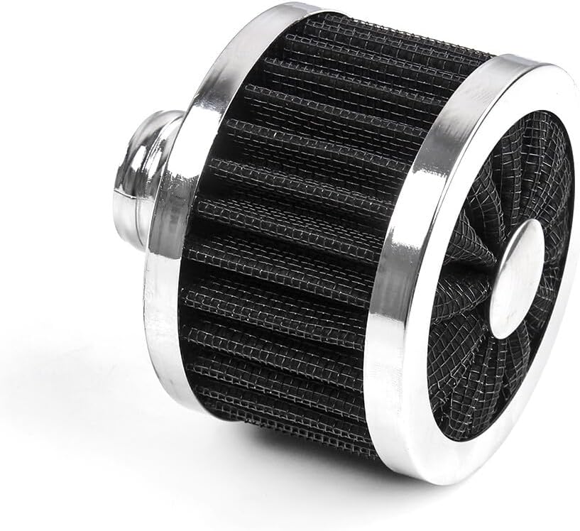 ya 13 9.15 baidi 2x Black Extra Flow 1 to 1-1/4 Push In Valve Cover Baffle Breather Vent Filter