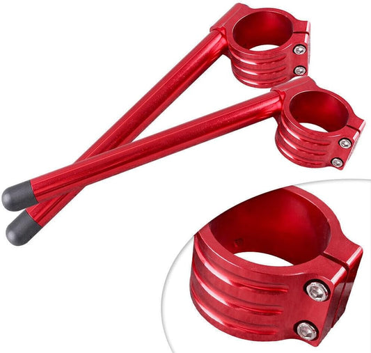 ya 4 8.10 for Suzuki GSXR 1000 600 750 TL1000Rx 50mm Fork Clip On ons Handle Handlebar Red