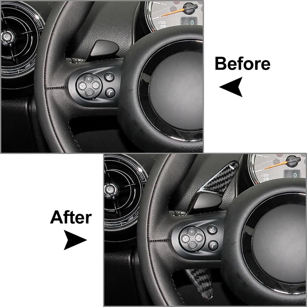 ya 5 8.24 baidi Fit for Mini R55 R56 R57 R58 R59 R60 R61 Carbon Fiber Steering Wheel Shift Paddle