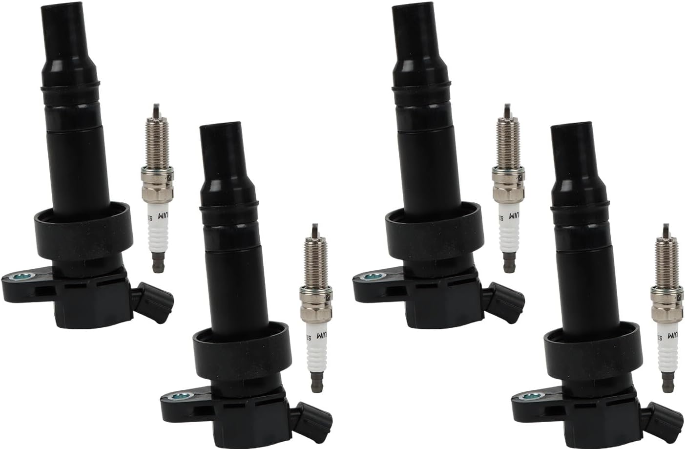 ya 7 8.24 baidi 4-Pack Ignition Coil/Iridium Spark Plug for Hyundai Accent 1.6L UF652 2011-19
