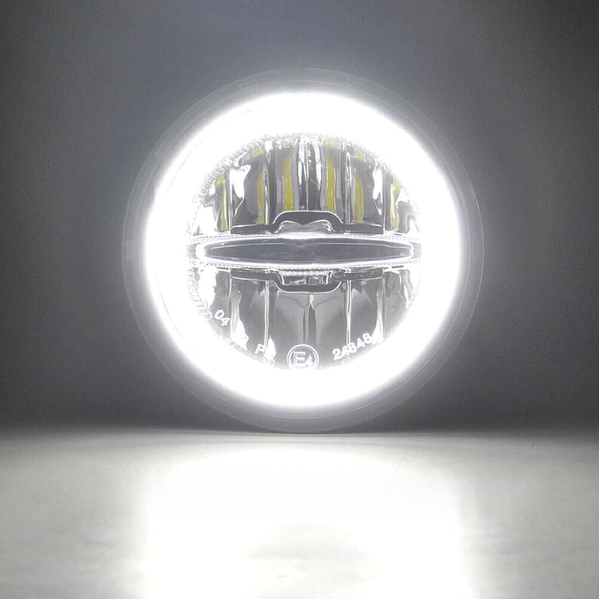 ya 10 9.16 zhengce for Lincoln Aviator 2003-2005 Halo Ring White DRL LED Fog Daytime Running L