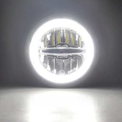 ya 10 9.16 zhengce for Lincoln Aviator 2003-2005 Halo Ring White DRL LED Fog Daytime Running L