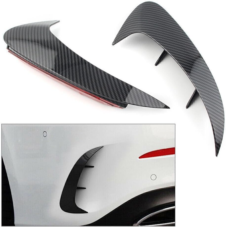 ya 4 8.14 Carbon Rear Bumper Fins Canards Splitters Fit for Benz A Class V177 A220 2019 UP