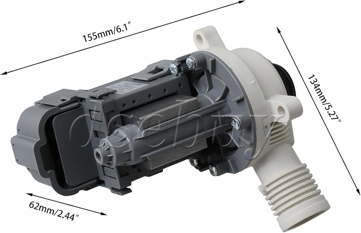 ya 26 10.21 baidi 2 Pieces Washer Water Drain Pump Replacement for 7MMVWC200YW0 W10276397