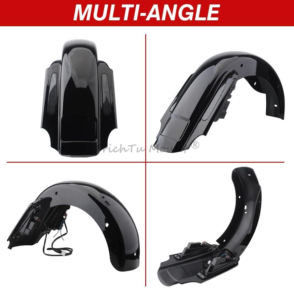 ya 23 10.7 baidi 4 Stretched Extended Rear Fender for Harley Touring Electra Road Glide 93-2008