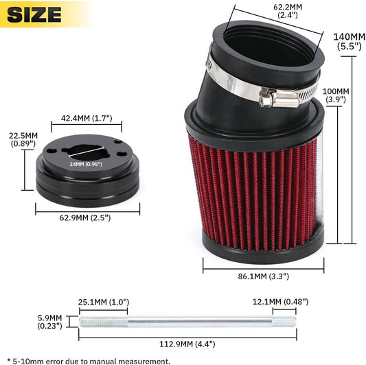 ya 23 10.7 baidi 212cc 6.5 HP & 224cc HP Predator High Perfor for MAN ce Air Filter Intake Kit