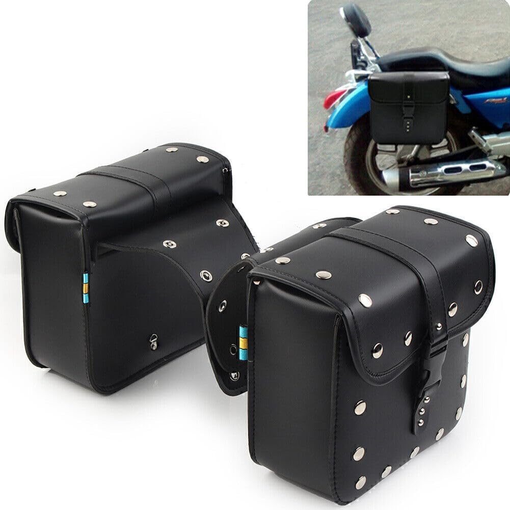 ya 11 9.14 baidiPair Universal Motorcycle Saddle Bags Side Storage Luggage Bag Fork Tool Pouch