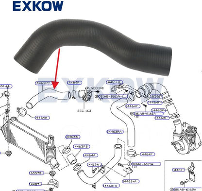 ya 10 9.16 baidi Intercooler intake hose for Nissan Navara D40 Pathfinder R51 YD25 2.5D 2005-