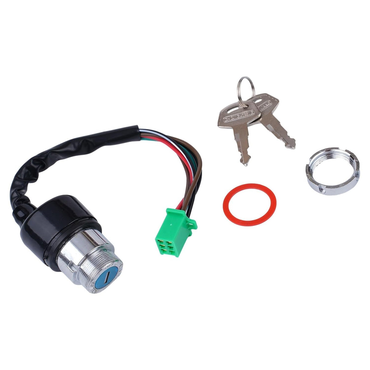 ya 13 9.15 baidi 6-Wire Motorcycle Ignition-Key Switch 2-Button Set 50CC/90CC 110CC 125cc New
