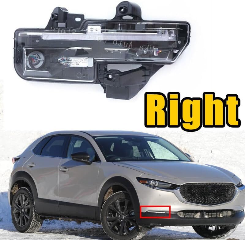ya 9 10.24 1Pcs LED Fog Lamp Daytime Running Light FogLight Right for Mazda CX-30 2020-2023