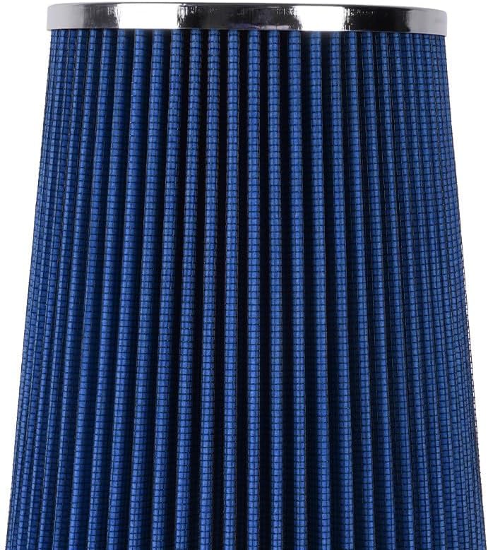 ya 13 9.15 baidi 4'' 102mm Long High Flow Inlet Cone Dry Filter Cold Air Intake Replacement BLUE